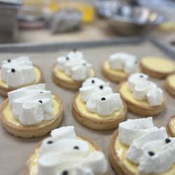 Kallie's Eatery - Blood Orange Tarts (custard) with Chantilly Cream