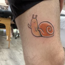 Mad Horse Tattoo - Adventure Time snail tattoo. came out really nice!