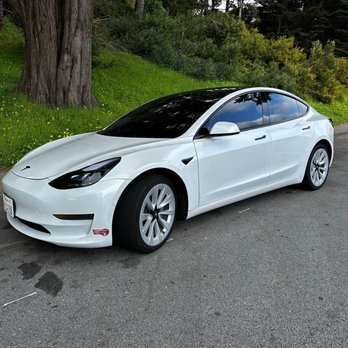 360 Tinted - 2022 Tesla model 3, 5% on all windows and 35% on the windshield. It looks fantastic. - Car Window Tinting Near Me - San Carlos, California 360 Tinted - 2022 Tesla model 3, 5% on all windows and 35% on the windshield. It looks fantastic. - Car Window Tinting Near Me - San Carlos, California