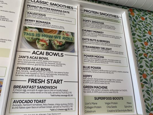 Menu photo 1 Jan's Health Bar Costa Mesa, CA Menu photo 1 Jan's Health Bar Costa Mesa, CA