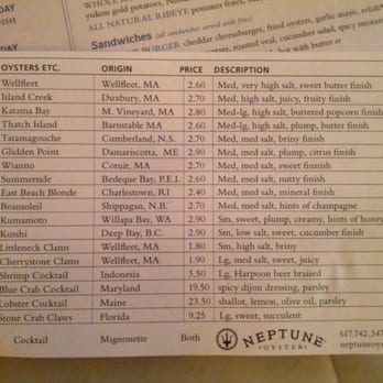 Neptune Oyster - The descriptions can make you drool. - Seafood Near Me - Boston, Massachusetts Neptune Oyster - The descriptions can make you drool. - Seafood Near Me - Boston, Massachusetts