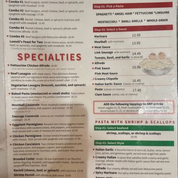 Lomeli's Italian Restaurant - Menu 2025.11 (2/2) - Italian Near Me - Gardena, California