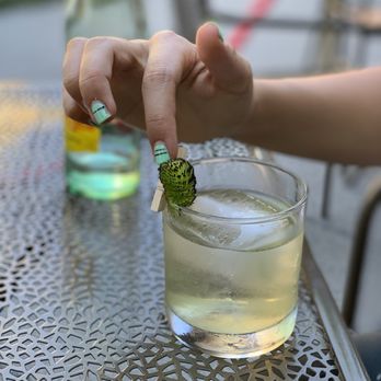 Queen's English - Cocktail [forgot the name but that's charged spruce!] - Hong Kong Style Cafe Near Me - Washington, DC, District of Columbia