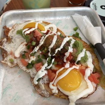 Goddess and the Baker, 44 E Grand - Huevos Rancheros Tostadas - Bakeries Near Me - Chicago, Illinois Goddess and the Baker, 44 E Grand - Huevos Rancheros Tostadas - Bakeries Near Me - Chicago, Illinois