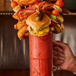 Favorite Bistro - Favorite Bistro's Signature Loaded Bloody Mary - Brunch on the Las Vegas Strip