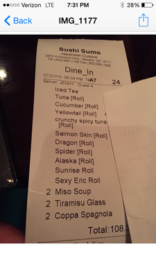 Menu photo 3 Sushi Sumo Newark, DE