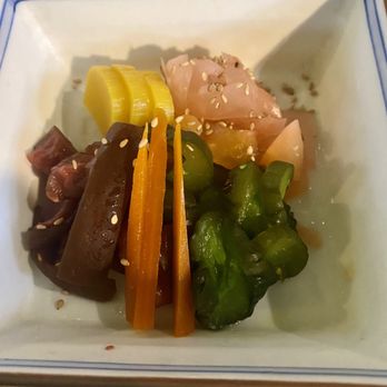 Chiba-Ken Restaurant - Japanese Assorted Tsukemoto Pickles - Sushi Bars Near Me - Honolulu, Hawaii