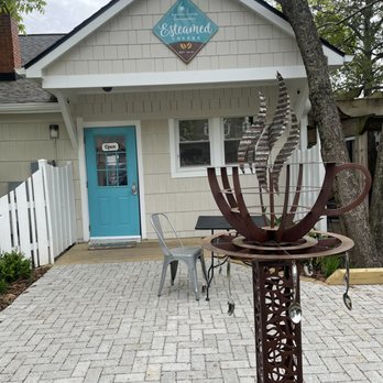 Esteamed Coffee - The back with sculpture - Coffee & Tea Near Me - Cary, North Carolina Esteamed Coffee - The back with sculpture - Coffee & Tea Near Me - Cary, North Carolina