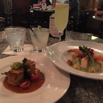 Mezzaluna - Crab cakes and shrimp - New American Near Me - Fargo, North Dakota Mezzaluna - Crab cakes and shrimp - New American Near Me - Fargo, North Dakota