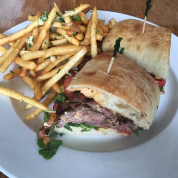 Bloom - Skirt steak sandwich with a chipotle sauce - Coffee & Tea Near Me - Los Angeles, California