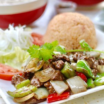Pho Ha Noi - Number 51. Rock and Roll steak with tomatoes rice - Vietnamese Near Me - Cupertino, California Pho Ha Noi - Number 51. Rock and Roll steak with tomatoes rice - Vietnamese Near Me - Cupertino, California