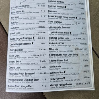 Rockwoods - a menu for a restaurant - American Near Me - Otsego, Minnesota