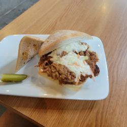 Destination Kitchen - Pulled Pork with slaw.   Very good!