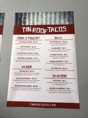 Menu photo 3 Tin Roof Tacos Meridian, ID Menu photo 3 Tin Roof Tacos Meridian, ID