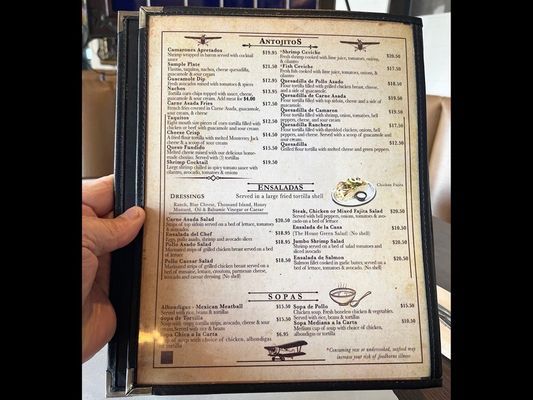 Menu photo 6 Casa Machado San Diego, CA