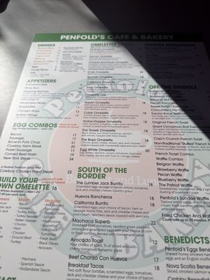 Menu photo 1 Penfold's Café Temecula, CA Menu photo 1 Penfold's Café Temecula, CA