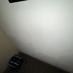 Scuff marks on wall.