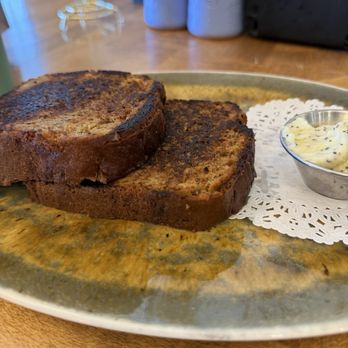 Hovey & Harrison - Grilled zucchini bread with poppyseed butter - Cafes Near Me - Edwards, Colorado Hovey & Harrison - Grilled zucchini bread with poppyseed butter - Cafes Near Me - Edwards, Colorado