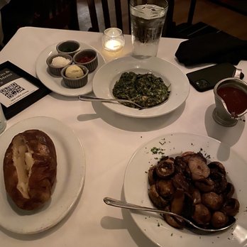 New York Prime - Creamed spinach, mushrooms, baked potato - Steakhouses Near Me - Boca Raton, Florida New York Prime - Creamed spinach, mushrooms, baked potato - Steakhouses Near Me - Boca Raton, Florida