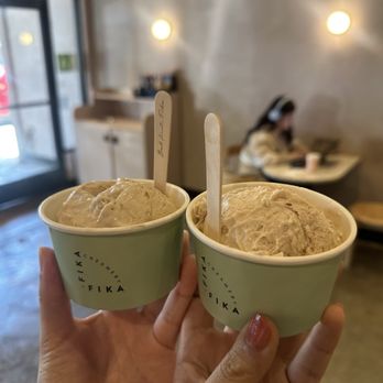 Fika Fika Coffee - okinawa brown sugar and hokkaido milk tea ice cream - Coffee & Tea Near Me - Temple City, California