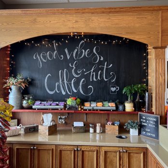 Last Drop Coffee Shop - a blackboard with a message on it - Cafes Near Me - Monroe, Connecticut