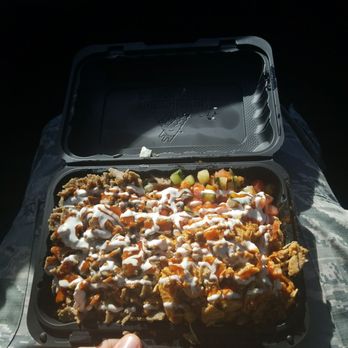 Chicken & Rice Guys 2 - Salad combo plate (chicken and gyro) with extra meat, fueled for lifting! Highly recommend the Extra Hot Sauce and Creamy Garlic Sauce! - Food Trucks Near Me - Lexington, Massachusetts Chicken & Rice Guys 2 - Salad combo plate (chicken and gyro) with extra meat, fueled for lifting! Highly recommend the Extra Hot Sauce and Creamy Garlic Sauce! - Food Trucks Near Me - Lexington, Massachusetts