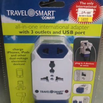 Bed Bath & Beyond - $14.99 all in one international adapter with 3 outlets, usb port and surge protector....plus you can use coupons - Department Stores Near Me - Jacksonville, North Carolina Bed Bath & Beyond - $14.99 all in one international adapter with 3 outlets, usb port and surge protector....plus you can use coupons - Department Stores Near Me - Jacksonville, North Carolina