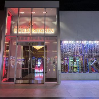 Hell's Kitchen - business front, exterior from inside Harrahs Casino - Cocktail Bars Near Me - Funner, California