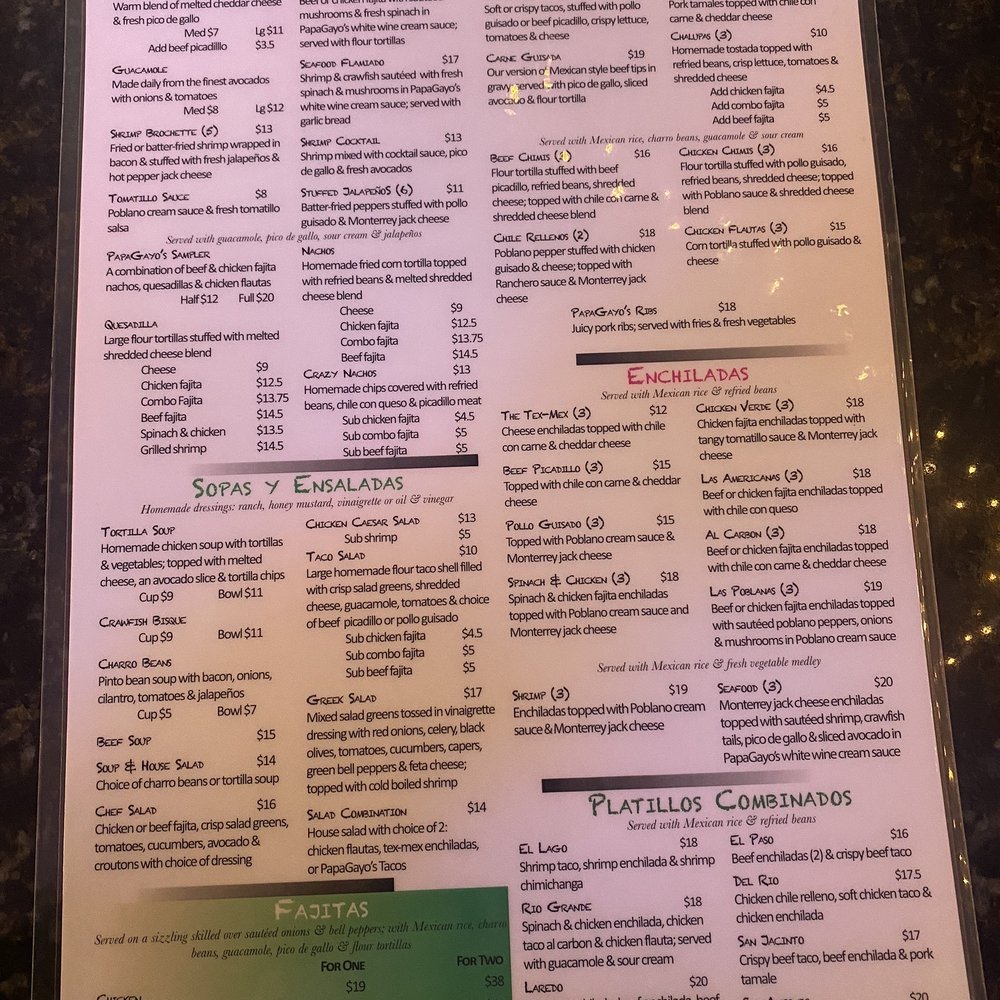 Menu Menu