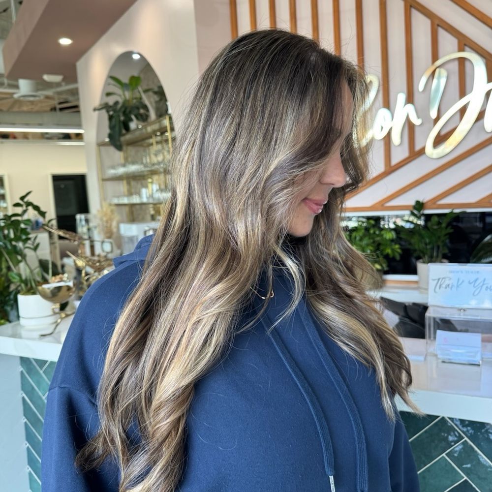 Salon Drew - Partial Highlight + Gloss/Toner and Root Melt (by Hailey) - Hair Salons Near Me - Long Beach, California Salon Drew - Partial Highlight + Gloss/Toner and Root Melt (by Hailey) - Hair Salons Near Me - Long Beach, California