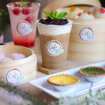 Cafe Aloe - Cookies and Crema Latte IG:@tinyhangrytiff - Cafes Near Me - Bellevue, Washington