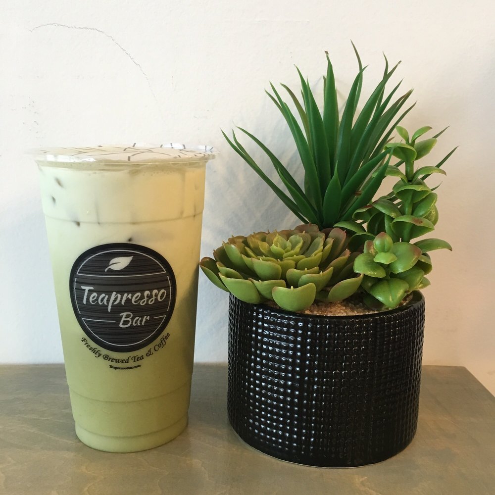 Teapresso Bar - Matcha latte milk tea. So pretty! - Coffee & Tea Near Me - Honolulu, Hawaii