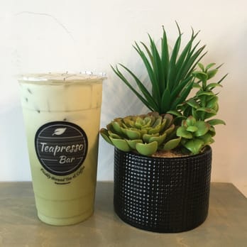 Teapresso Bar - Matcha latte milk tea. So pretty! - Coffee & Tea Near Me - Honolulu, Hawaii