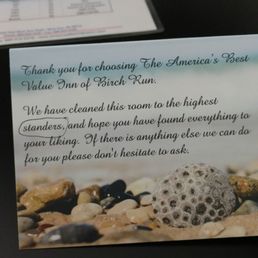 Card left on dresser. Note the wrong use of word! Card left on dresser. Note the wrong use of word!