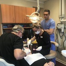 DeSenze Dentistry and Associates - Dr. DeSenze mentoring a Pre-dental student
