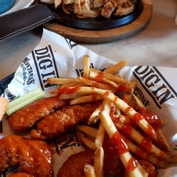 Montana's BBQ & Bar - The chicken strips were good but the fries were so so