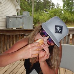 Duke's Lounge & Dog House - Loves her hot dawg