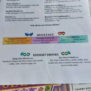 Mudbugs Cajun Kitchen - Drink menu - Cajun/Creole Near Me - Sanibel, Florida Mudbugs Cajun Kitchen - Drink menu - Cajun/Creole Near Me - Sanibel, Florida