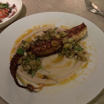 Azure at EDITION - charred Spanish octopus - Greek Near Me - Tampa Bay, Florida Azure at EDITION - charred Spanish octopus - Greek Near Me - Tampa Bay, Florida