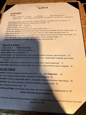 Menu photo 2 Tavolo Wine Bar & Tuscan Grille Smithfield, RI Menu photo 2 Tavolo Wine Bar & Tuscan Grille Smithfield, RI