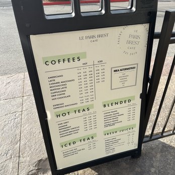 Le Paris Brest Cafe - Outside menu - Patisserie/Cake Shop Near Me - Henderson, Nevada Le Paris Brest Cafe - Outside menu - Patisserie/Cake Shop Near Me - Henderson, Nevada