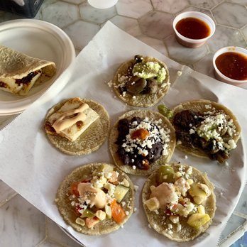 Guisados - Veggie sampler + Quesadilla - Mexican Near Me - Beverly Hills, California Guisados - Veggie sampler + Quesadilla - Mexican Near Me - Beverly Hills, California