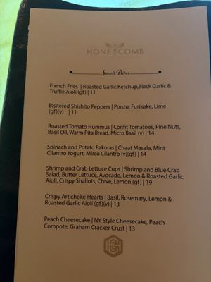 Menu photo 2 Honeycomb Cocktail Lounge Livermore, CA