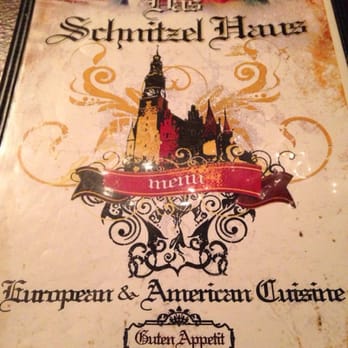Das Schnitzel Haus - Menu Cover - German Near Me - Parma, Ohio