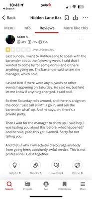Hidden Lane Bar by null