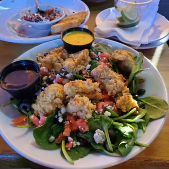 Harvest Moon - Fried Oysters added to Salad of Choice. - Pizza Near Me - Albany, Georgia Harvest Moon - Fried Oysters added to Salad of Choice. - Pizza Near Me - Albany, Georgia