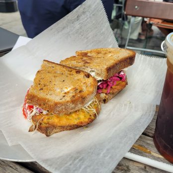 Tatte Bakery & Cafe | Pier 4 - Corn potato pancake sandwich! Interesting. - Coffee & Tea Near Me - Boston, Massachusetts Tatte Bakery & Cafe | Pier 4 - Corn potato pancake sandwich! Interesting. - Coffee & Tea Near Me - Boston, Massachusetts