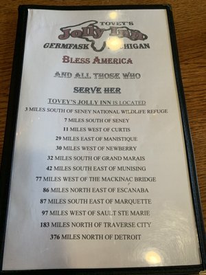 Menu photo 1 Jolly Inn Germfask, MI Menu photo 1 Jolly Inn Germfask, MI