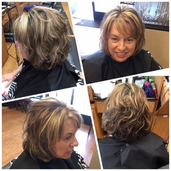 Hair By Jacki - Sassy shorter haircut, highlights and chocolate brown lowlights. - Hair Salons Near Me - Poway, California