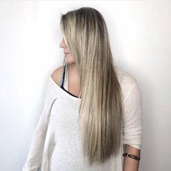 Red The Salon - Color by Jen, extensions by Kristin with Great Lengths